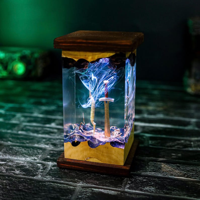 Percy Jackson Riptide Sword Epoxy Lamp
