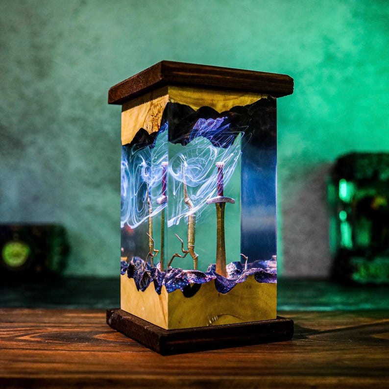 Percy Jackson Riptide Sword Epoxy Lamp