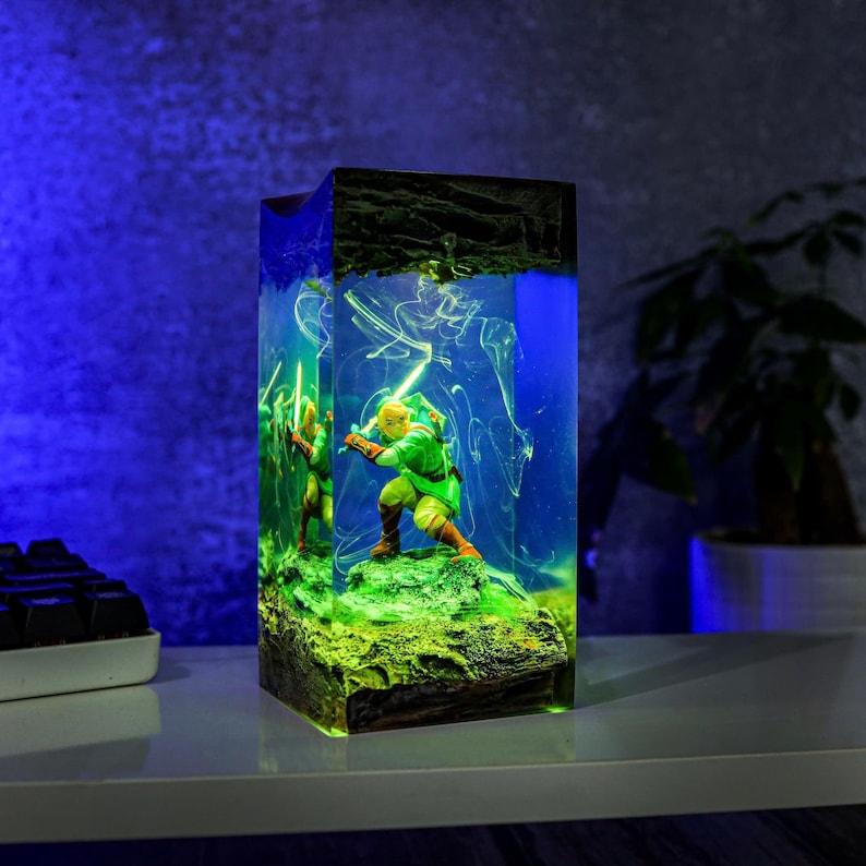 Link Zelda Resin Lamp Custom Halloween Decor