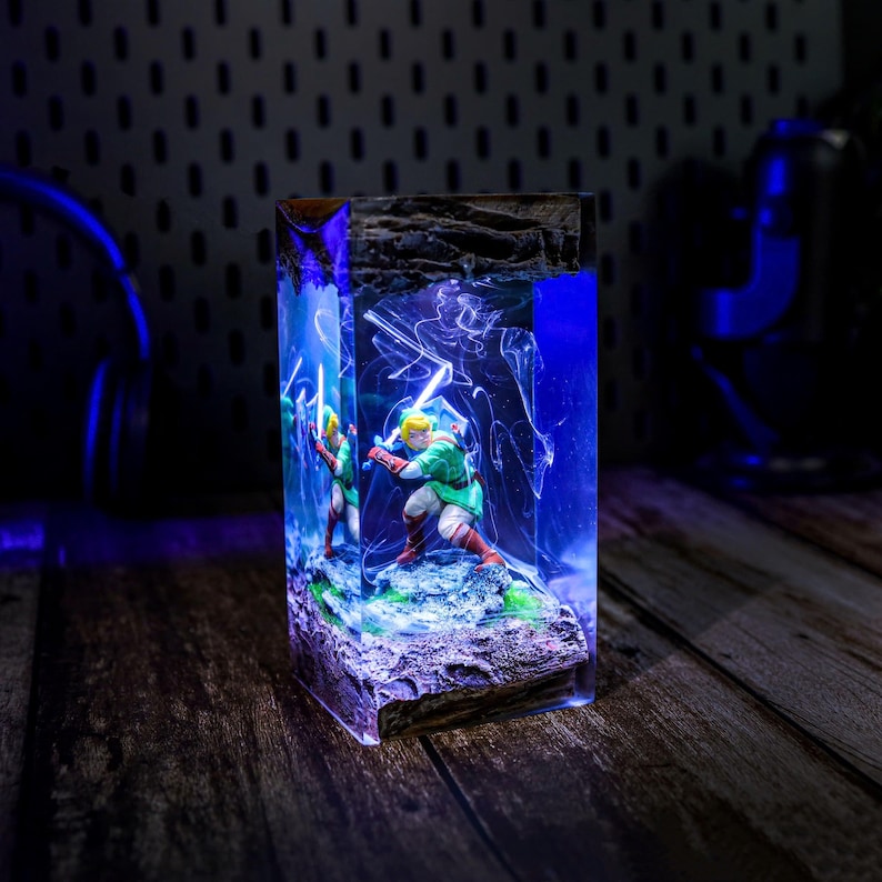 Link Zelda Resin Lamp Custom Halloween Decor