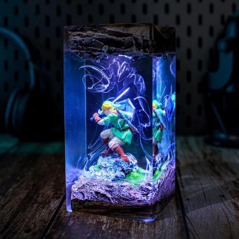 Link Zelda Resin Lamp Custom Halloween Decor