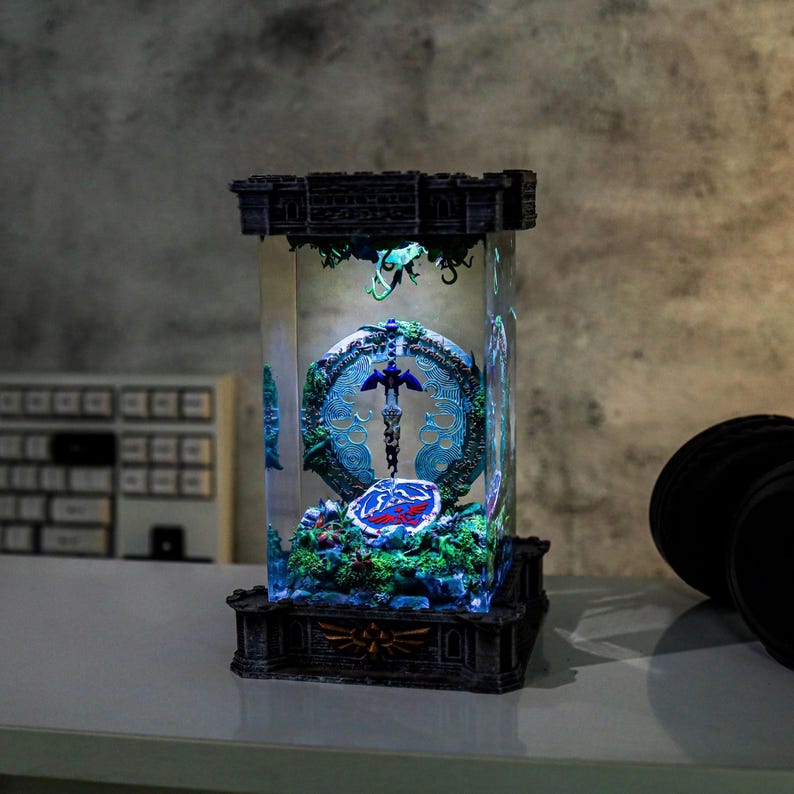 TOTK Link Zelda Epoxy Resin Night Light