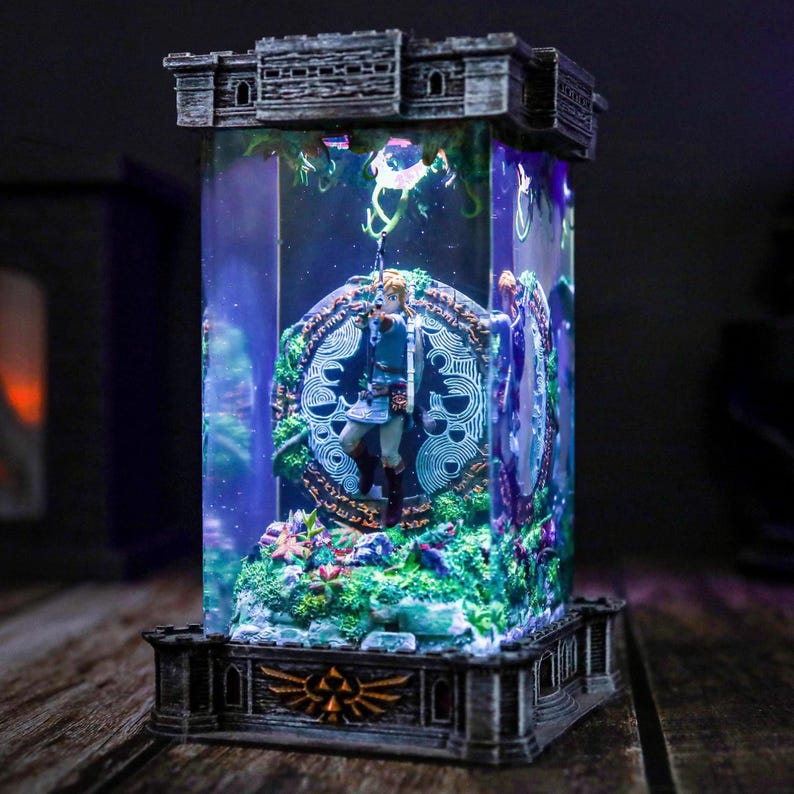 TOTK Link Zelda Epoxy Resin Night Light
