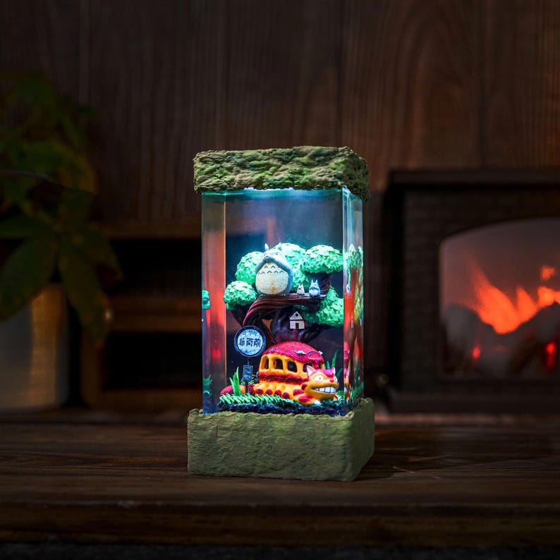 Cute Anime Resin Epoxy Table Lamp Decor