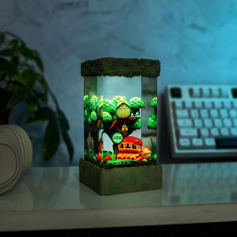 Cute Anime Resin Epoxy Table Lamp Decor