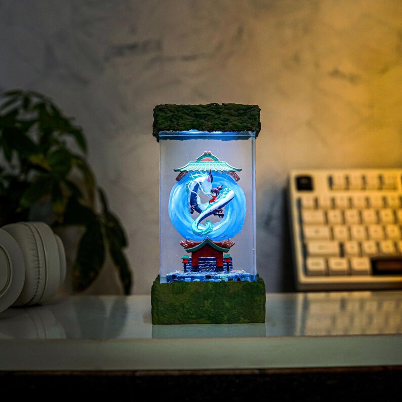 Mystery Dragon Anime Resin Epoxy Table Lamp