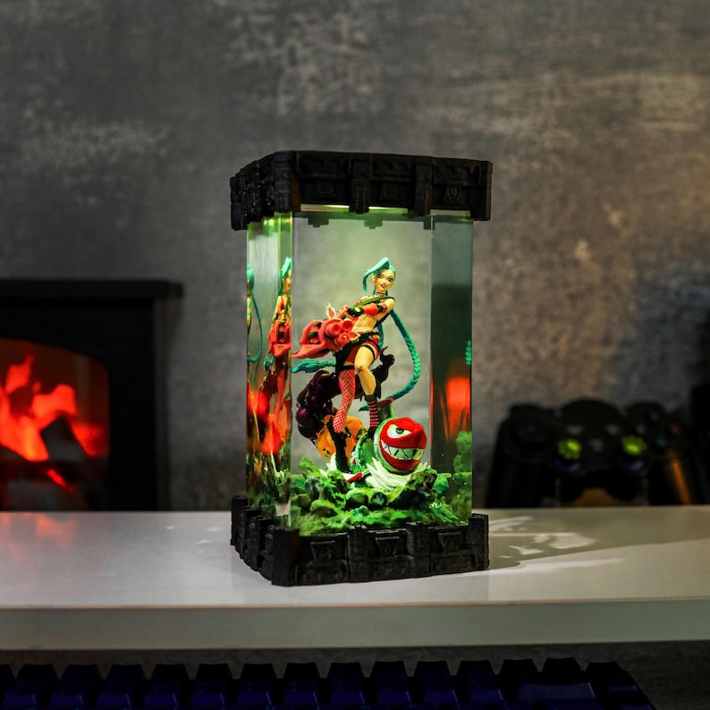 Jinx Arcane Epoxy Lamp LED Night Light Decor