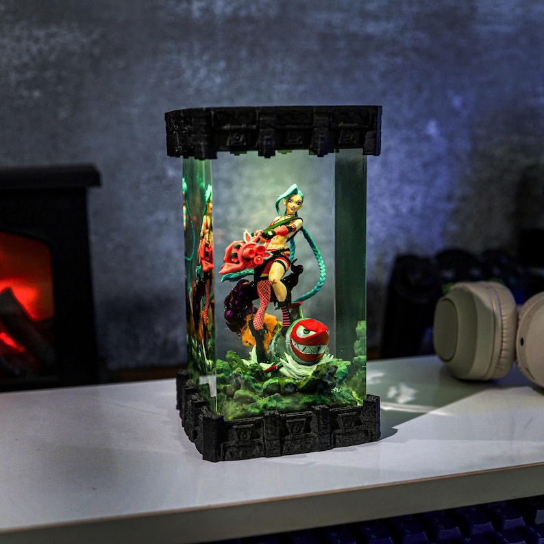 Jinx Arcane Epoxy Lamp LED Night Light Decor