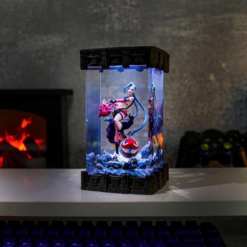 Jinx Arcane Epoxy Lamp LED Night Light Decor