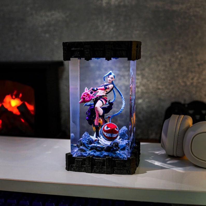 Jinx Arcane Epoxy Lamp LED Night Light Decor
