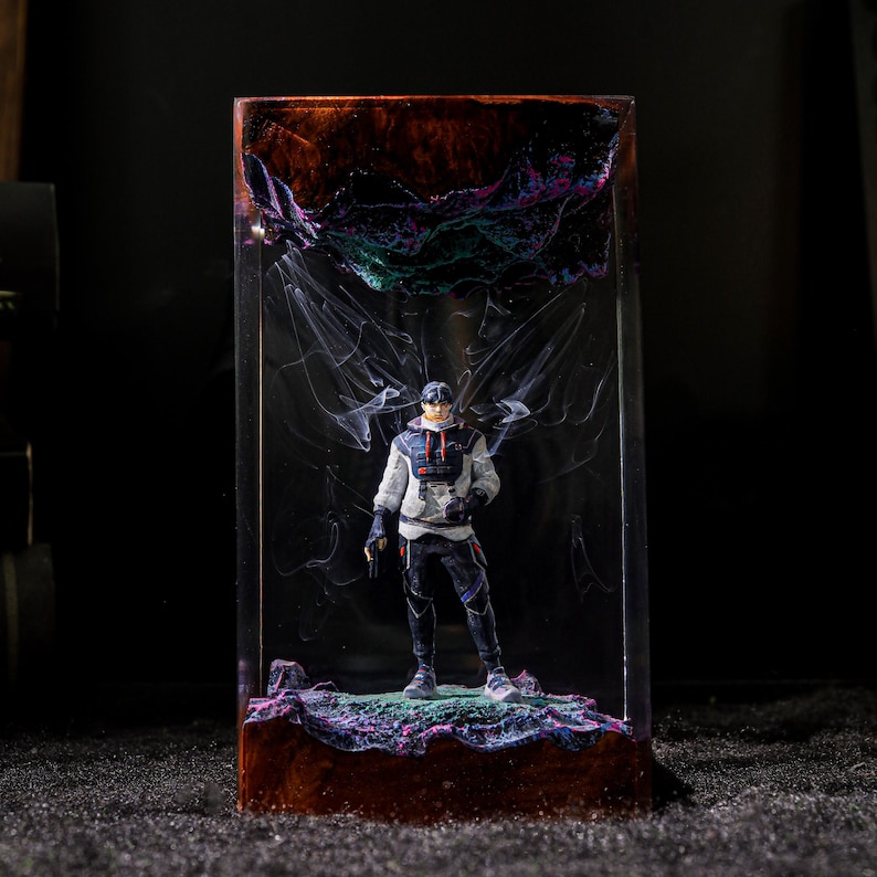 Yoru Valorant Epoxy Resin Lamp Custom Night Light