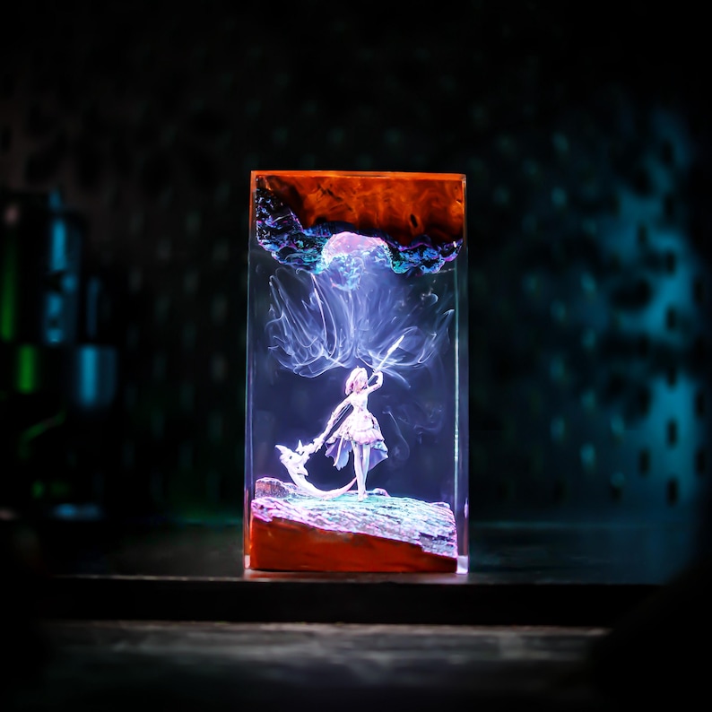 Castorice Honkai Star Rail Epoxy Resin Lamp