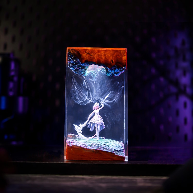 Castorice Honkai Star Rail Epoxy Resin Lamp