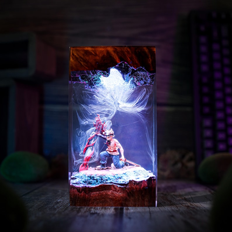 Demon Form Warrior Anti Magic Resin Lamp