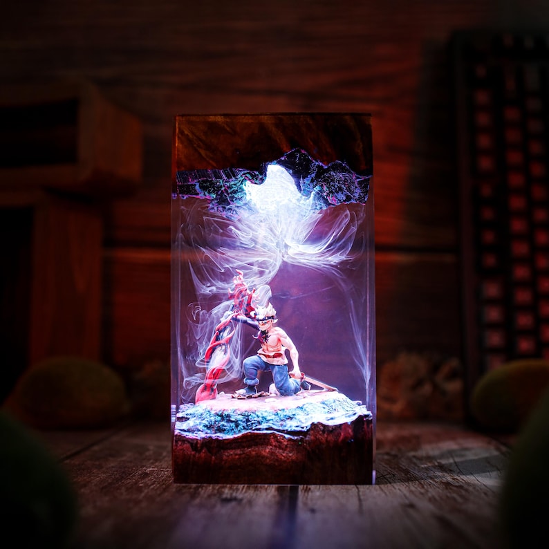 Demon Form Warrior Anti Magic Resin Lamp