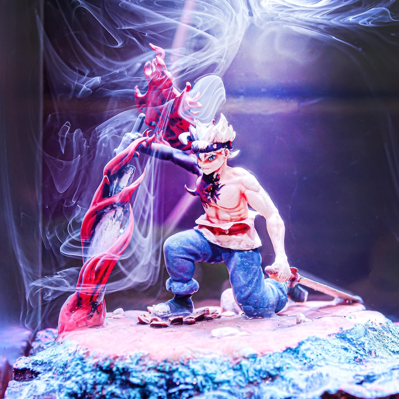 Demon Form Warrior Anti Magic Resin Lamp