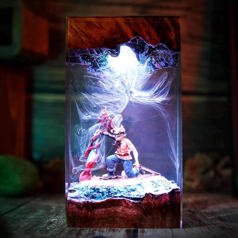 Demon Form Warrior Anti Magic Resin Lamp