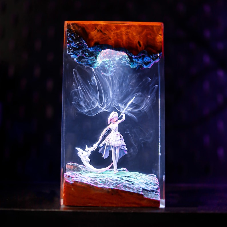 Castorice Honkai Star Rail Epoxy Resin Lamp