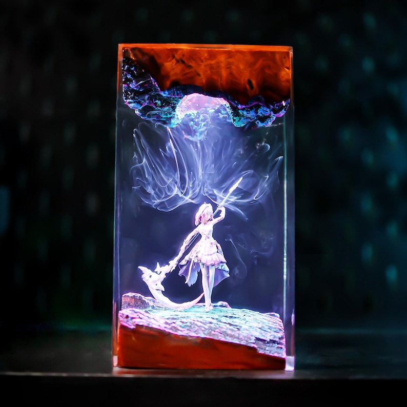 Castorice Honkai Star Rail Epoxy Resin Lamp