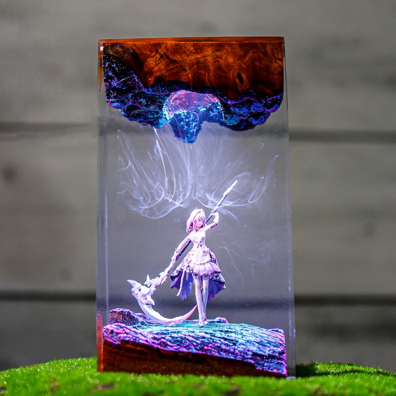 Castorice Honkai Star Rail Epoxy Resin Lamp
