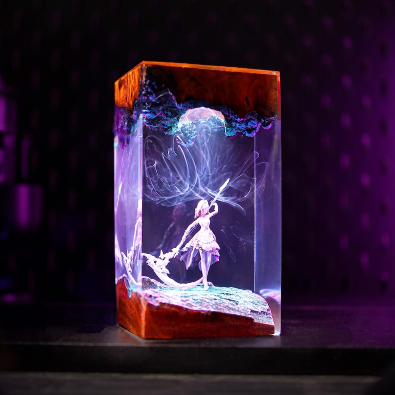 Castorice Honkai Star Rail Epoxy Resin Lamp