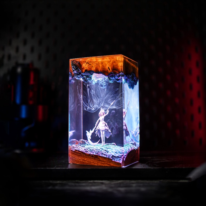 Castorice Honkai Star Rail Epoxy Resin Lamp