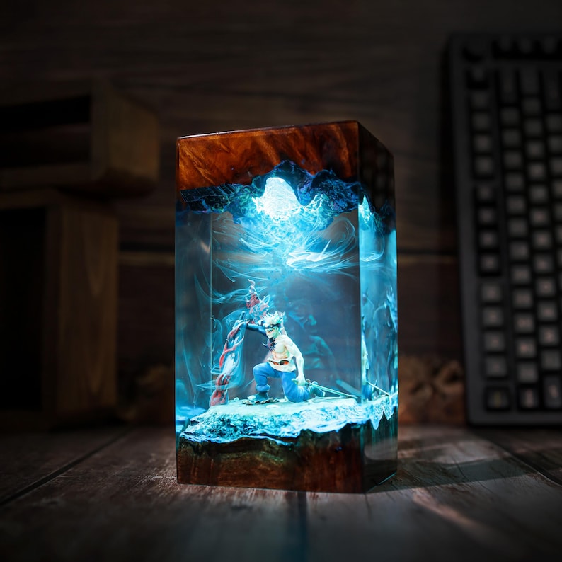 Demon Form Warrior Anti Magic Resin Lamp