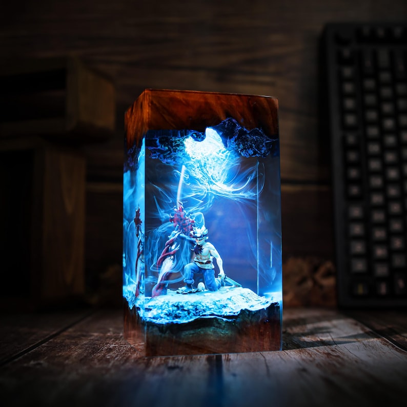 Demon Form Warrior Anti Magic Resin Lamp