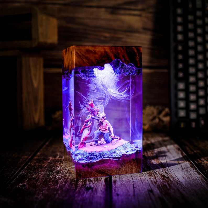 Demon Form Warrior Anti Magic Resin Lamp