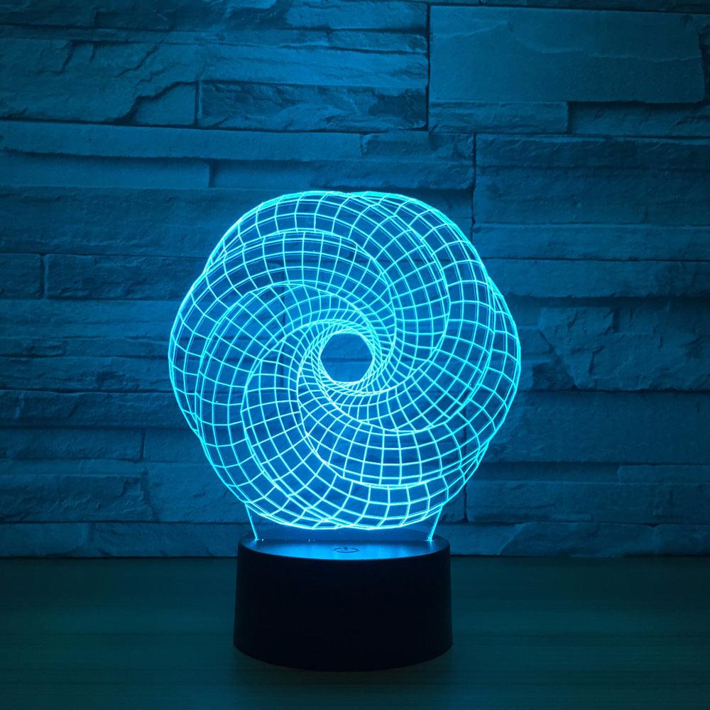 Abstract Screw 3D Optical Illusion Lamp - 3D Optical Lamp
