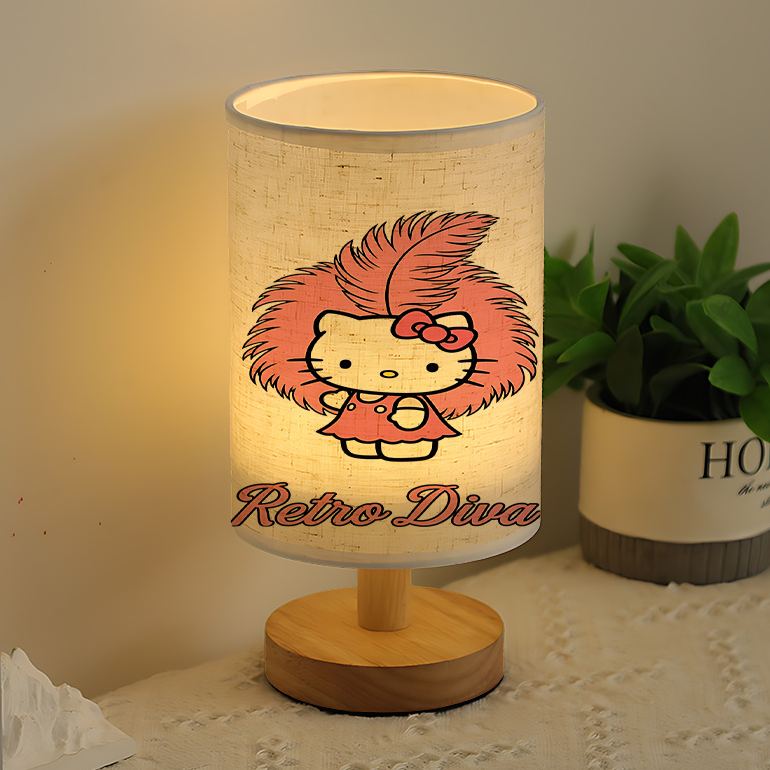 Ditty Retro Gaming Lamp USB Powered Bedside Table Light with Vintage Ditty Face