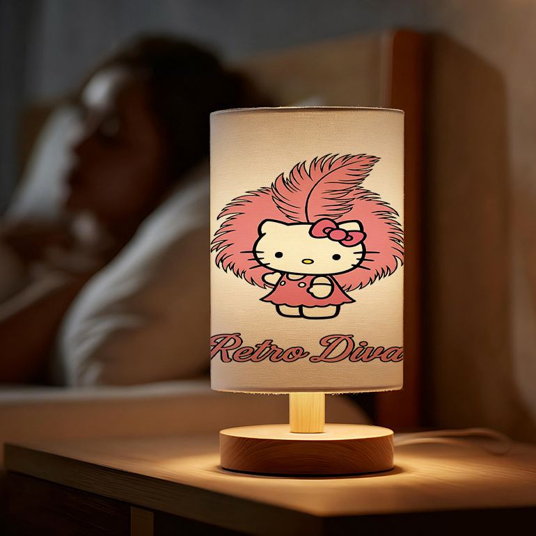 Ditty Retro Gaming Lamp USB Powered Bedside Table Light with Vintage Ditty Face