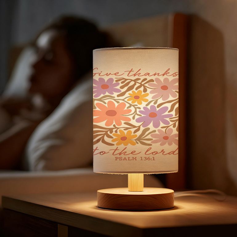 Modern USB powered Linen Lamp with a Unique Design
