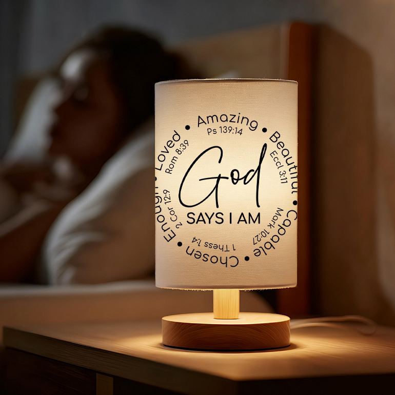 Modern USB powered Linen Lamp with a Unique Design and Patterns
