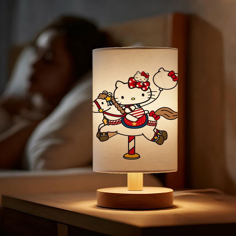 Modern USB powered linen lamp with a creative design