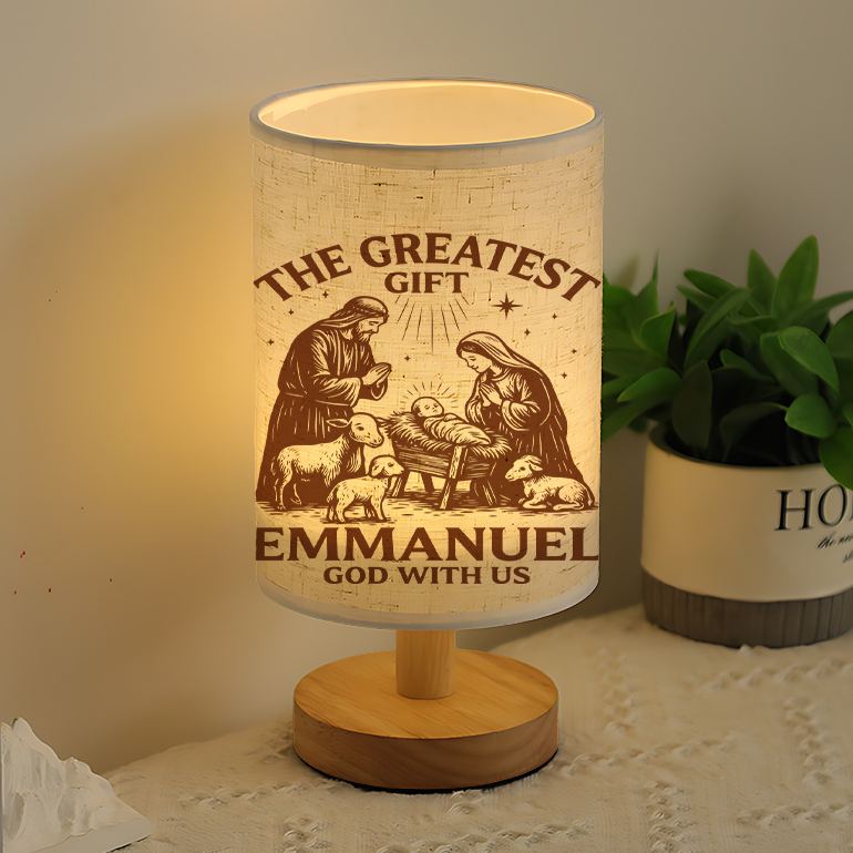 Modern USB Powered Linen Lamp with Unique Design and Exquisite Patterns