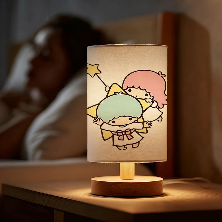 Modern Sanrio USB powered linen lamp with a creative design