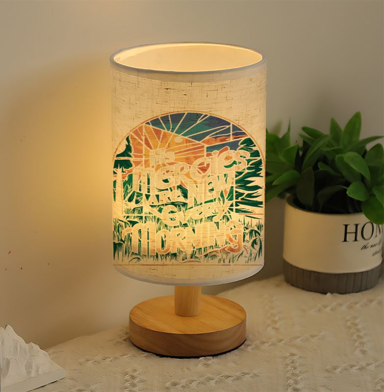 A Modern USB-powered Linen Lamp with a Unique Design and Exquisite Patterns