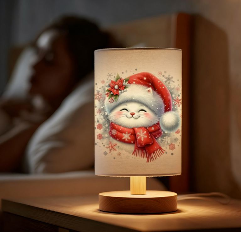 USB-Powered Linen Lamp No Battery Required