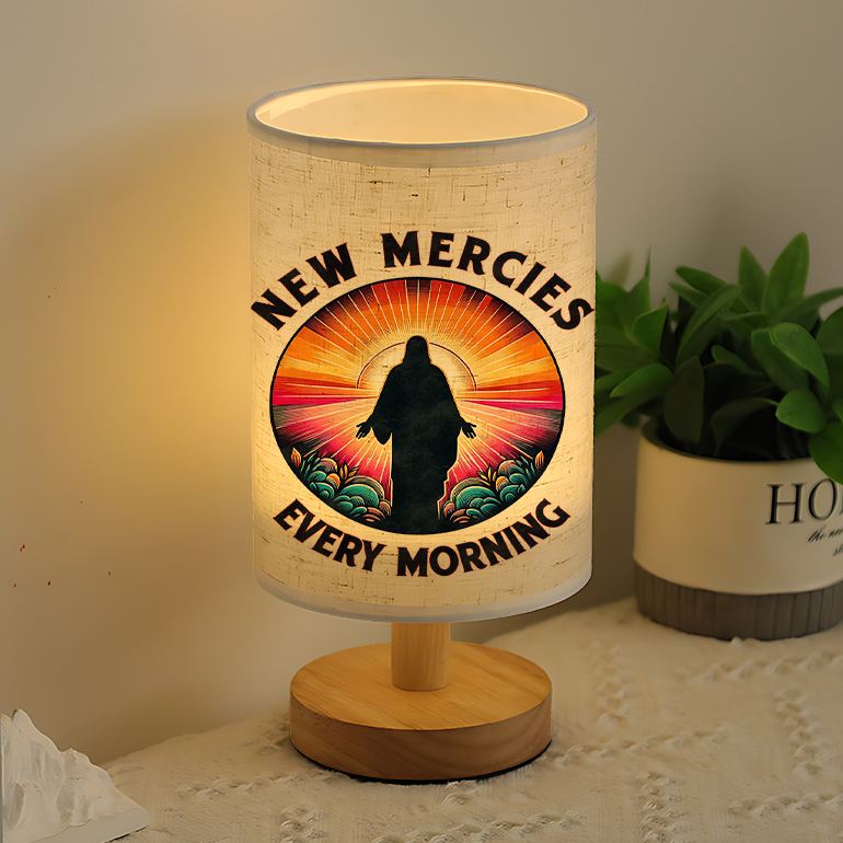 Modern USB-powered Linen Lamp Bedside Decoration