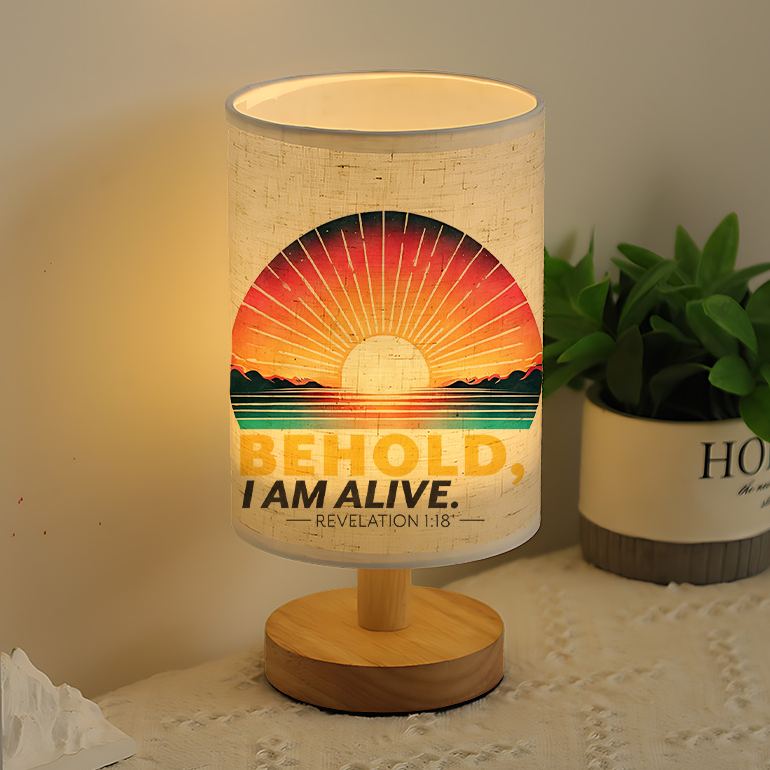 Modern USB-powered Linen Lamp Living Room