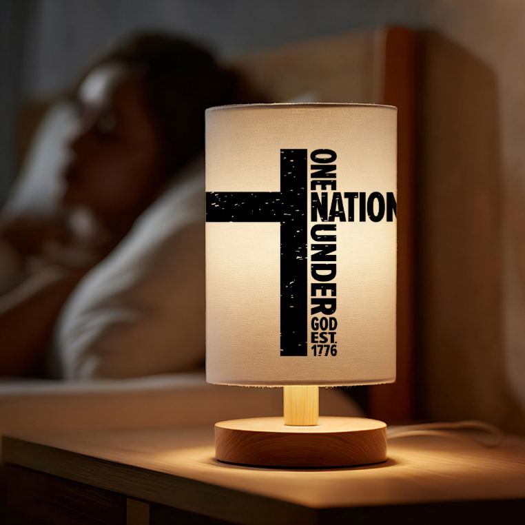 A Modern USB-powered Linen Lamp with a Unique Design and Exquisite Patterns.