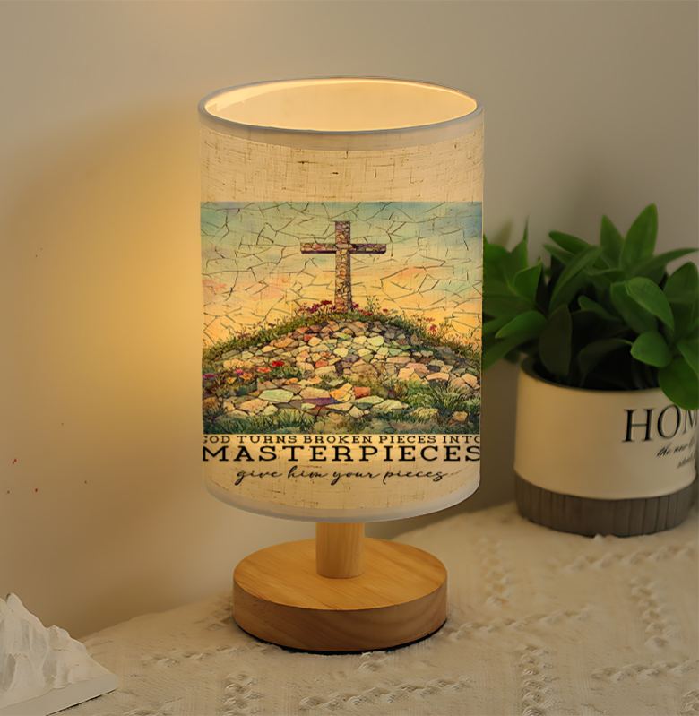 A Modern USB-powered Linen Lamp with a Unique Design and Exquisite Patterns