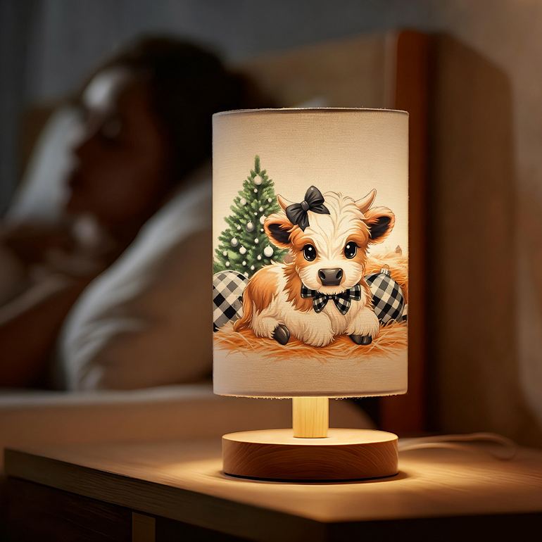 Modern USB-Powered Linen Lamp with Unique Design Ideal Gift for Family 