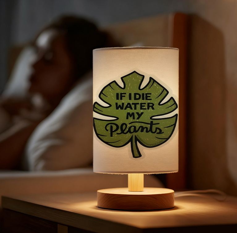 USB-powered Linen Table Lamp Living Room And Bedroom