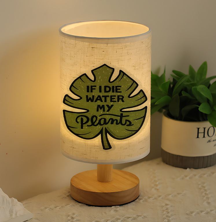 USB-powered Linen Table Lamp Living Room And Bedroom