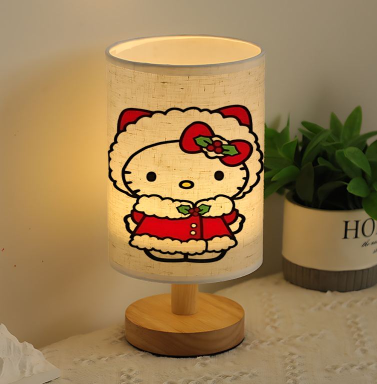 living room USB-powered linen lamp 