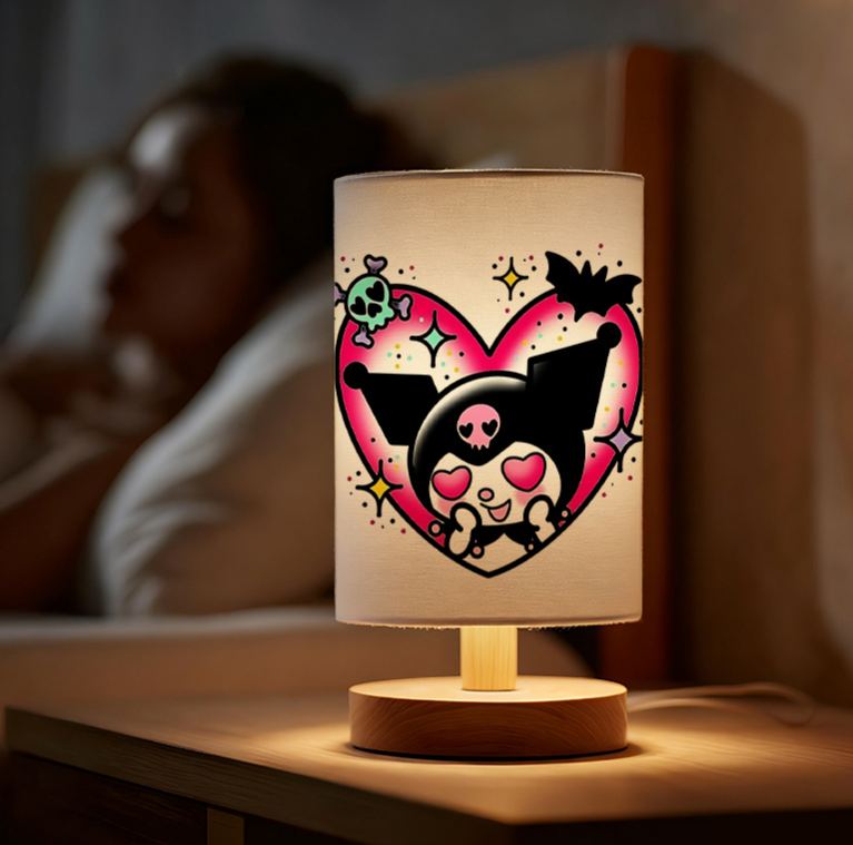 modern Sanrio patterns USB-powered linen lamp