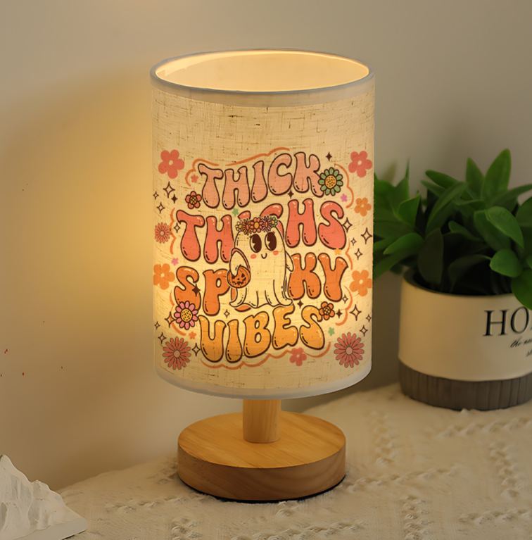 Decoration USB-powered Linen Table Lamp