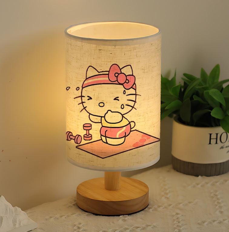  ambiance in the living room and bedroom USB-powered linen lamp